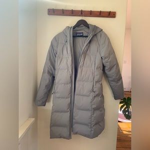 Long length Patagonia puffer coat